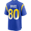 Kdoa LA.Rams #80 Isaac Bruce Royal Game Retired Player Jersey