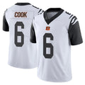 C.Bengals #6 Brian Cook Player White Color Rush Vapor Untouchable Limted Home Game Kdoa Stitched Jerseys