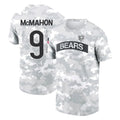 C.Bears #9 Jim McMahon Player Arctic Camo Salute to Service Performance T-Shirt Limited Kdoa Stitched Jerseys