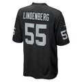 Kdoa LV.Raiders #55 Cody Lindenberg Black Team Game Jersey