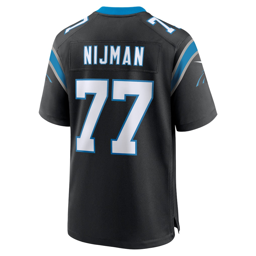Kdoa C.Panthers #77 Yosh Nijman Black Game Jersey