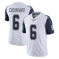 D.Cowboys #6 Donovan Ezeiruaku Player White-Navy Limited Color Rush Vapor Untouchable Home Game Xdoa Stitched Jerseys