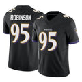 B.Ravens #95 Tavius Robinson Player Black Vapor F.U.S.E. Limited Kdoa Stitched Jerseys