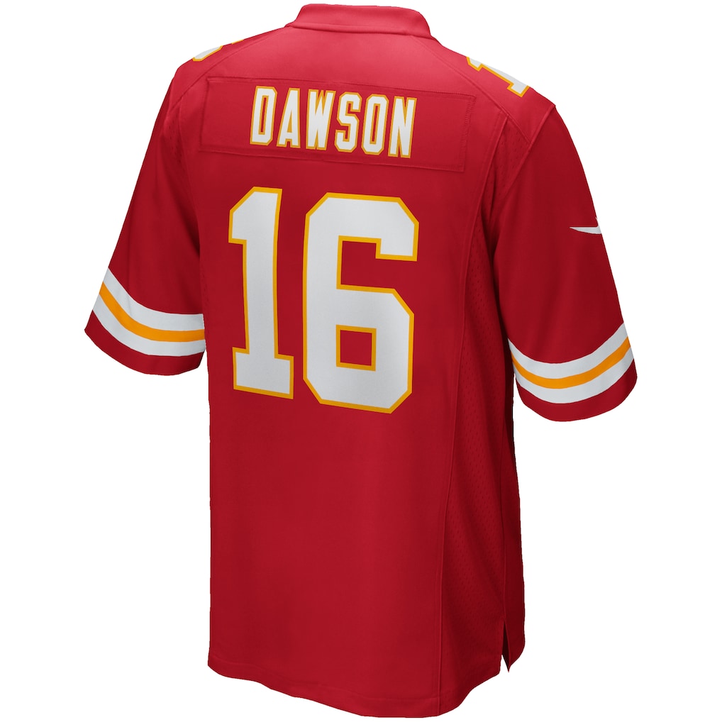 Kdoa KC.Chiefs #16 Len Dawson Red Game Retired Player Jersey