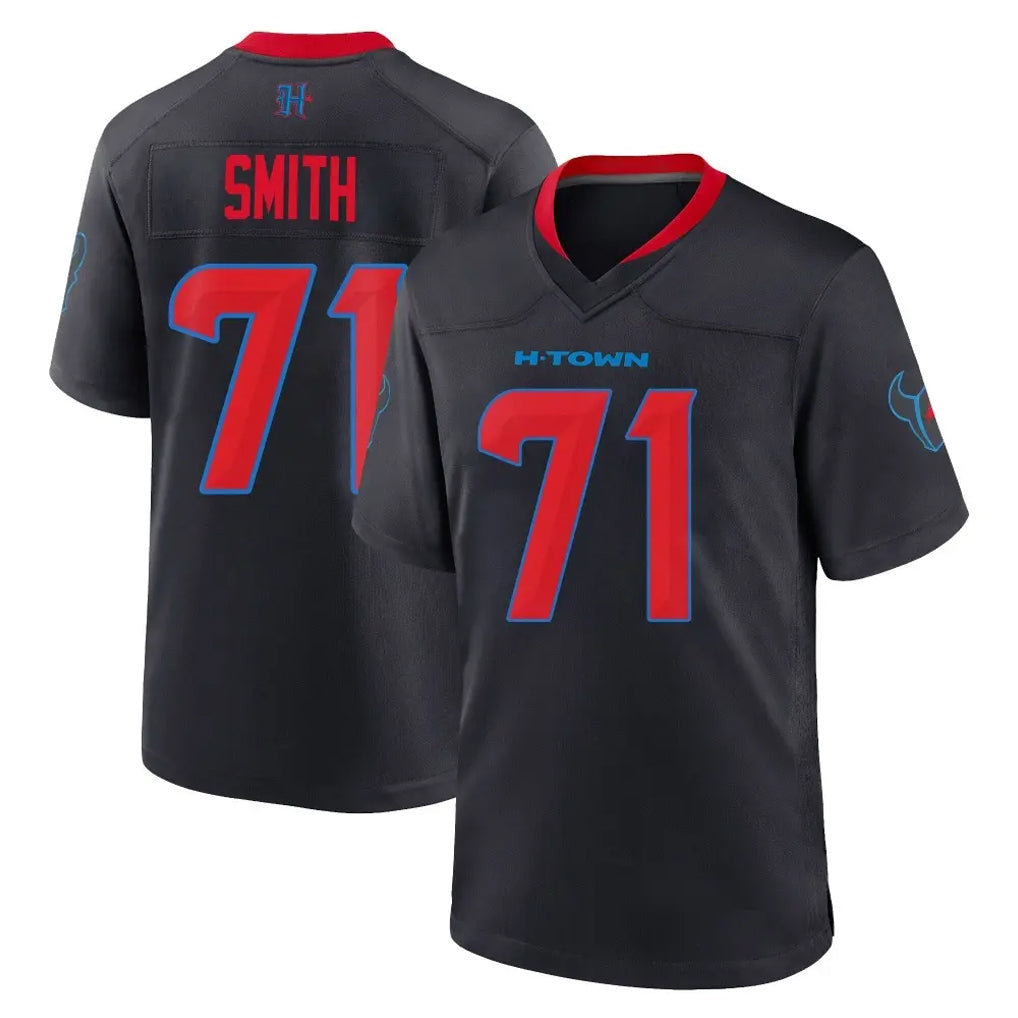 H.Texans #71 Braden Smith Player Navy 2nd Alternate Home Game Kdoa Stitched Jerseys