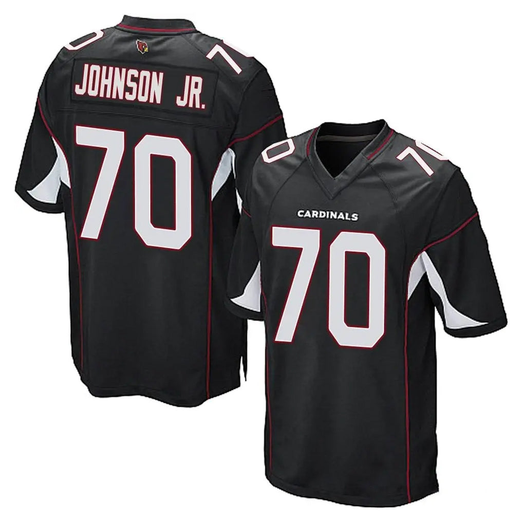 A.Cardinals #70 Paris Johnson Jr. Player Black Home Game Kdoa Stitched Jerseys