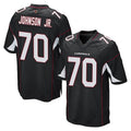 A.Cardinals #70 Paris Johnson Jr. Player Black Home Game Kdoa Stitched Jerseys