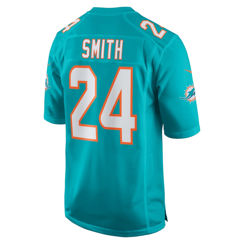 Kdoa M.Dolphins #24 Cam Smith Aqua Game Jersey