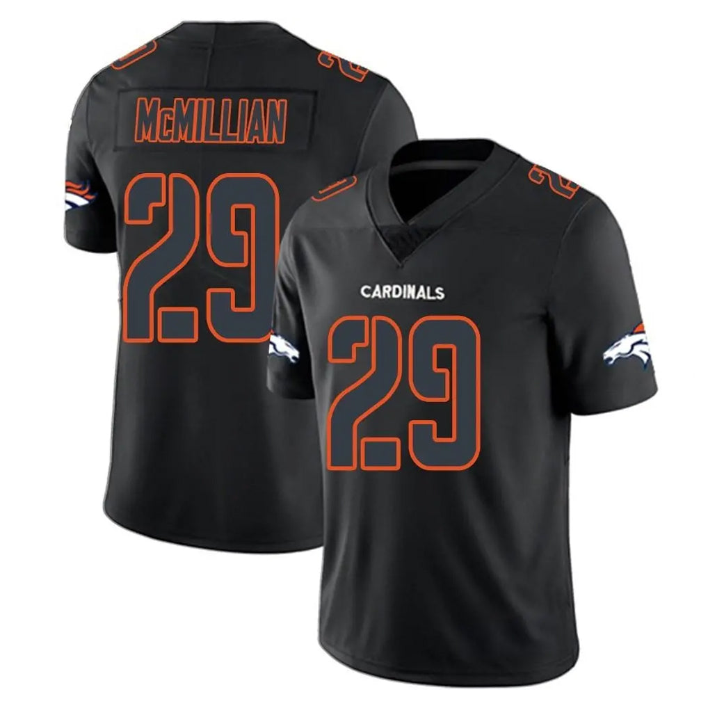 D.Broncos #29 Ja'Quan McMillian Player Black Impact Limited Game Kdoa Stitched Jerseys