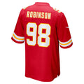 Kdoa KC.Chiefs #98 Janarius Robinson Red Team Game Jersey