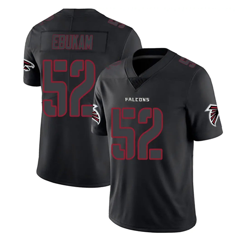 A.Falcons #52 Samson Ebukam Player Black Impact Limited Game Kdoa Stitched Jerseys