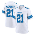 D.Lions #21 Roger McCreary Player White Alternate Home Game Kdoa Stitched Jerseys