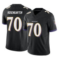 B.Ravens #70 Roger Rosengarten Player Black Vapor F.U.S.E. Limited Kdoa Stitched Jerseys