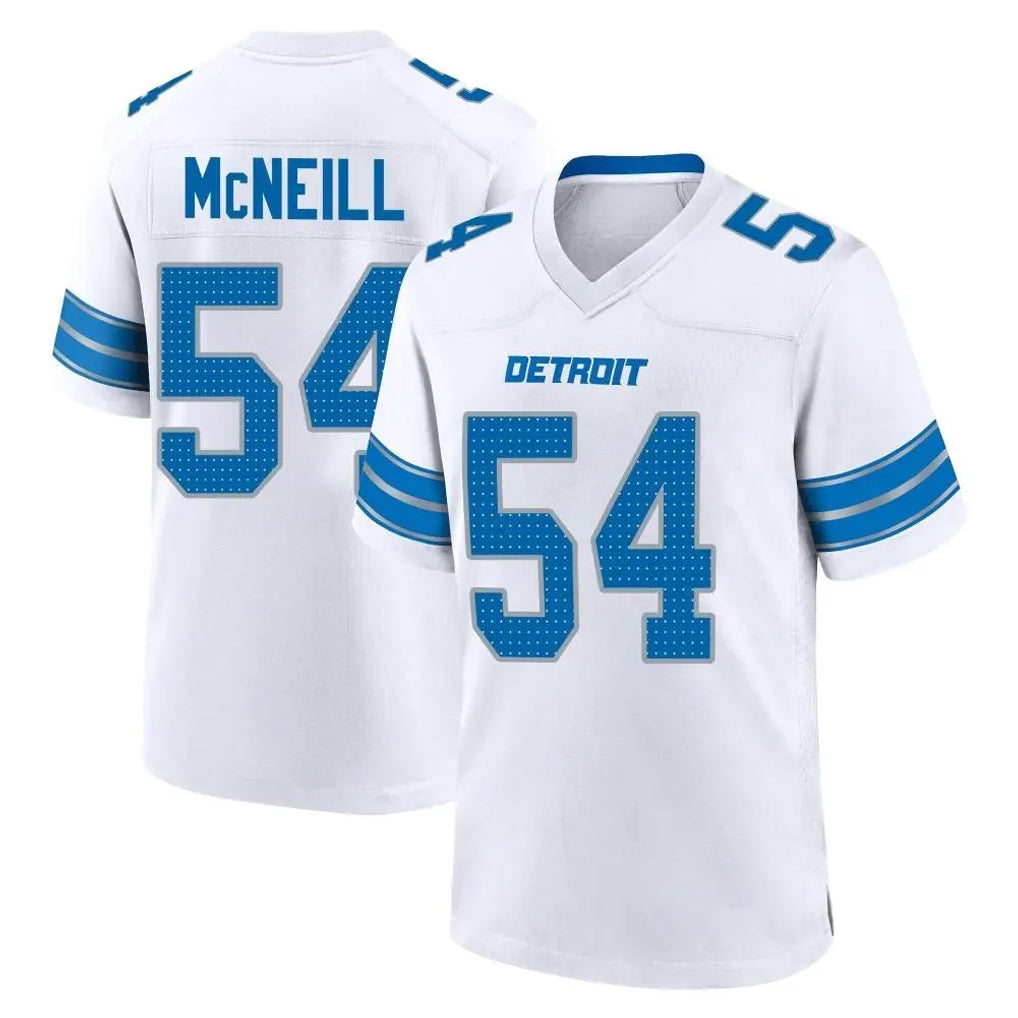 D.Lions #54 Alim McNeill Player White Alternate Home Game Kdoa Stitched Jerseys