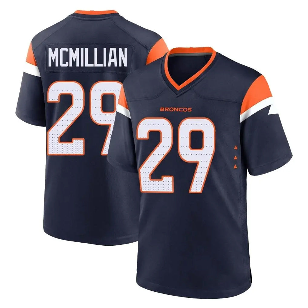 D.Broncos #29 Ja'Quan McMillian Player Navy Home Game Kdoa Stitched Jerseys