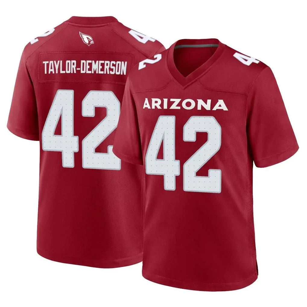 A.Cardinals #42 Dadrion Taylor-Demerson Player Cardinal Limited Home Game Kdoa Stitched Jerseys