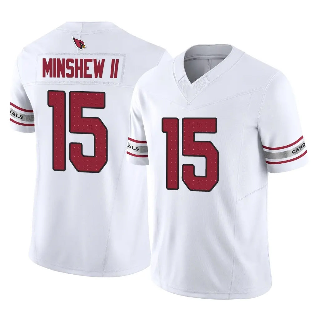 A.Cardinals #15 Gardner Minshew II Player White Vapor F.U.S.E. Limited Home Game Kdoa Stitched Jerseys