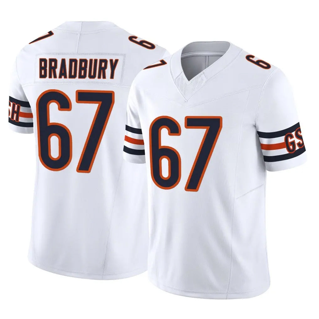 C.Bears #67 Garrett Bradbury Player White Vapor F.U.S.E. Limited Home Game Kdoa Stitched Jerseys