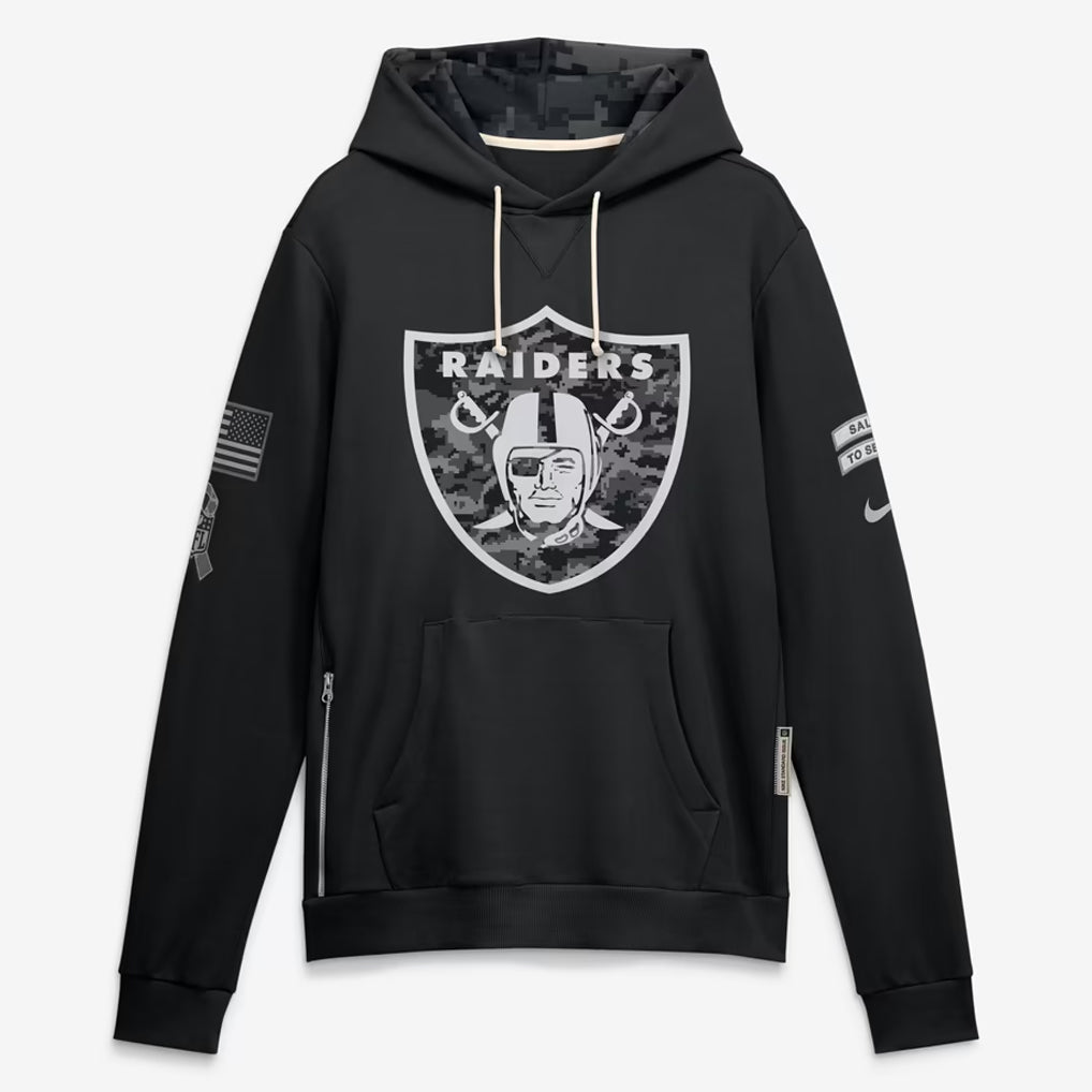 LV.Raiders 2026 Black Logo Pullover Hoodies Limited Game Kdoa Stitched Jerseys