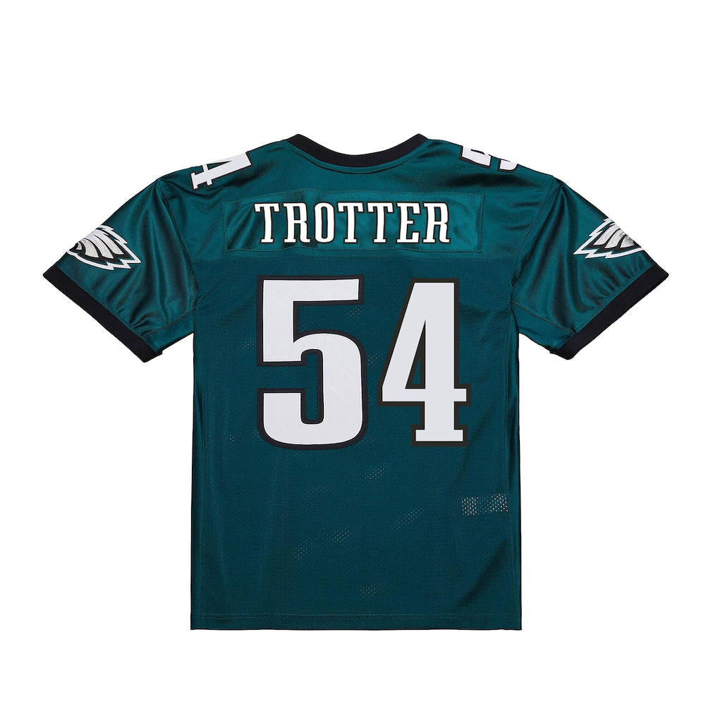 Kdoa P.Eagles #54 Jeremiah Trotter Jr. Mitchell & Ness Green 2000 Legacy Throwback Replica Jersey