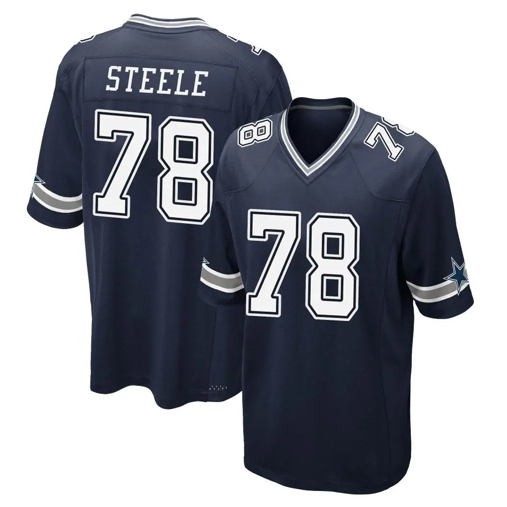 D.Cowboys #78 Terence Steele Player Navy Home Game Xdoa Stitched Jerseys