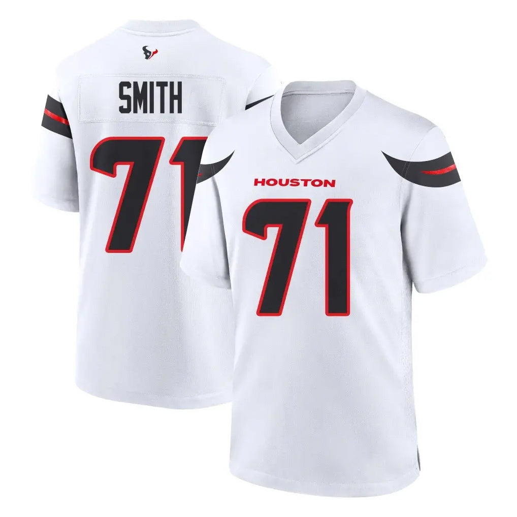 H.Texans #71 Braden Smith Player White Home Game Kdoa Stitched Jerseys