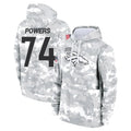 D.Broncos #74 Ben Powers Player Arctic Camo Salute to Service Hoodies Limited Game Kdoa Stitched Jerseys
