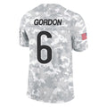 C.Bears #6 Kyler Gordon Player Arctic Camo Salute to Service Limited Kdoa Stitched Jerseys