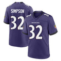 B.Ravens #32 Trenton Simpson Player Purple Limited Home Game Kdoa Stitched Jerseys