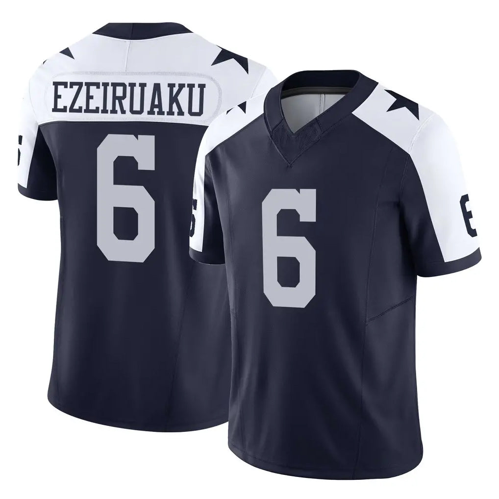 D.Cowboys #6 Donovan Ezeiruaku Player Navy-White Limited Alternate Vapor F.U.S.E. Home Game Xdoa Stitched Jerseys