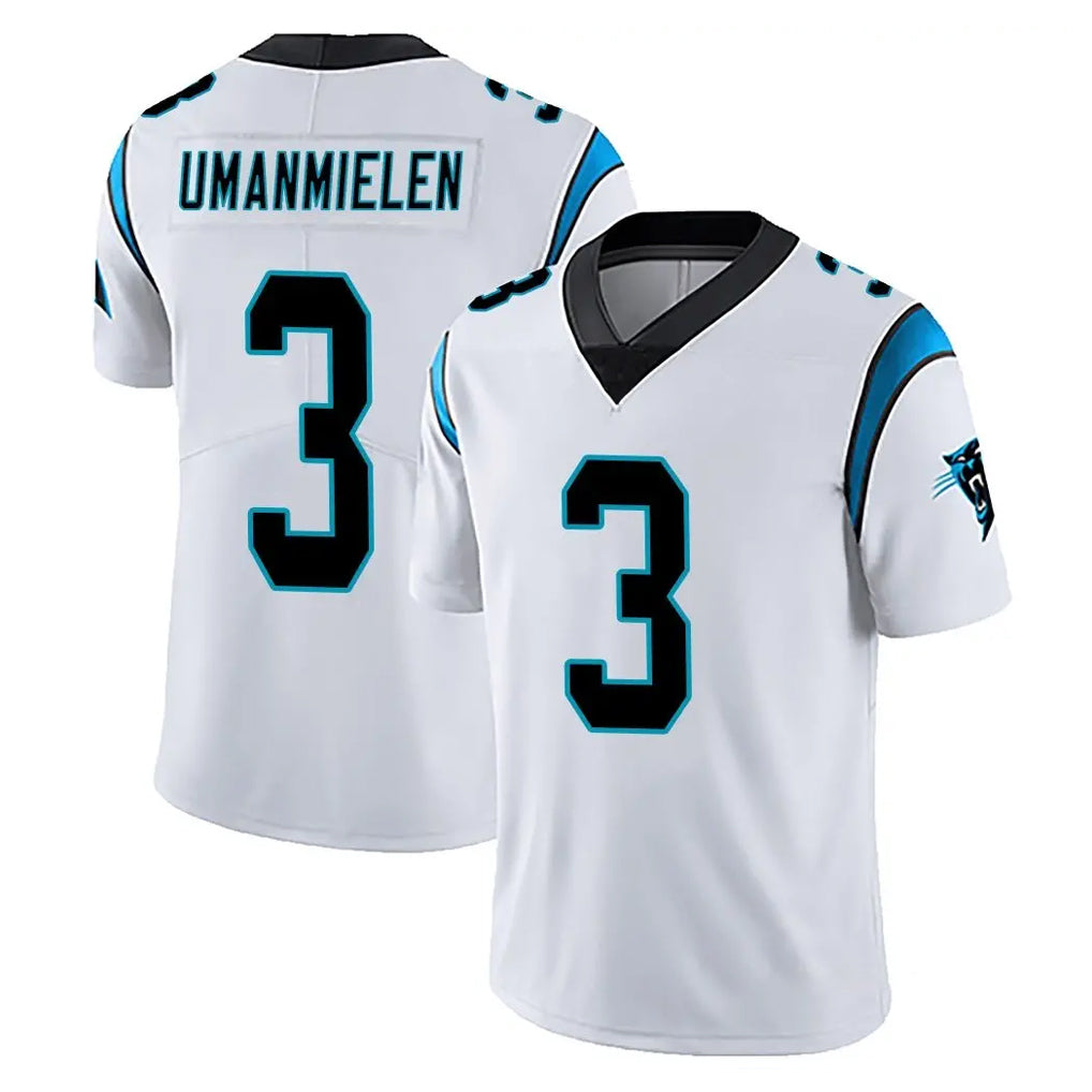 C.Panthers #3 Princely Umanmielen Player White Vapor Untouchable Limited Game Kdoa Stitched Jerseys