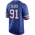 Kdoa B.Bills #91 Ed Oliver Royal Game Player Jersey