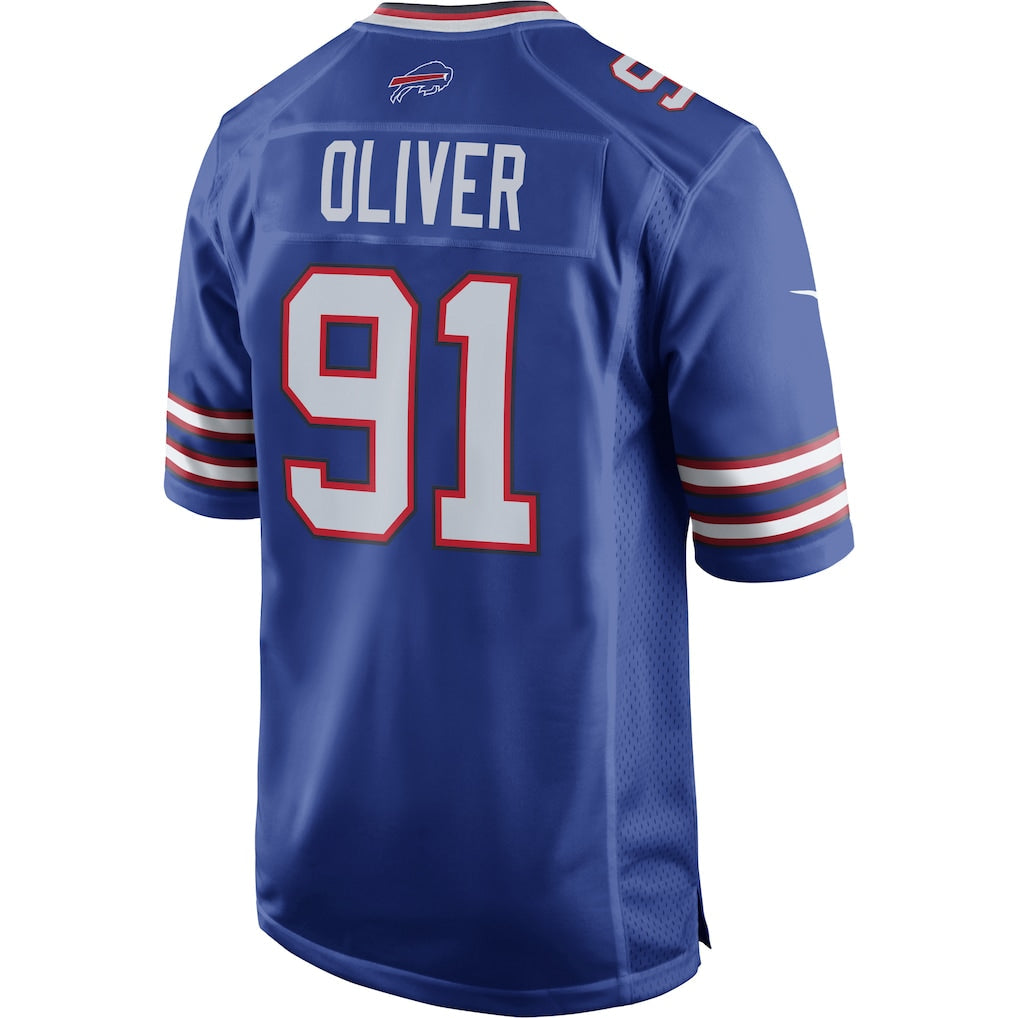 Kdoa B.Bills #91 Ed Oliver Royal Game Player Jersey