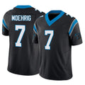 C.Panthers #7 Tre'von Moehrig Player Black Vapor F.U.S.E. Limited Home Game Kdoa Stitched Jerseys