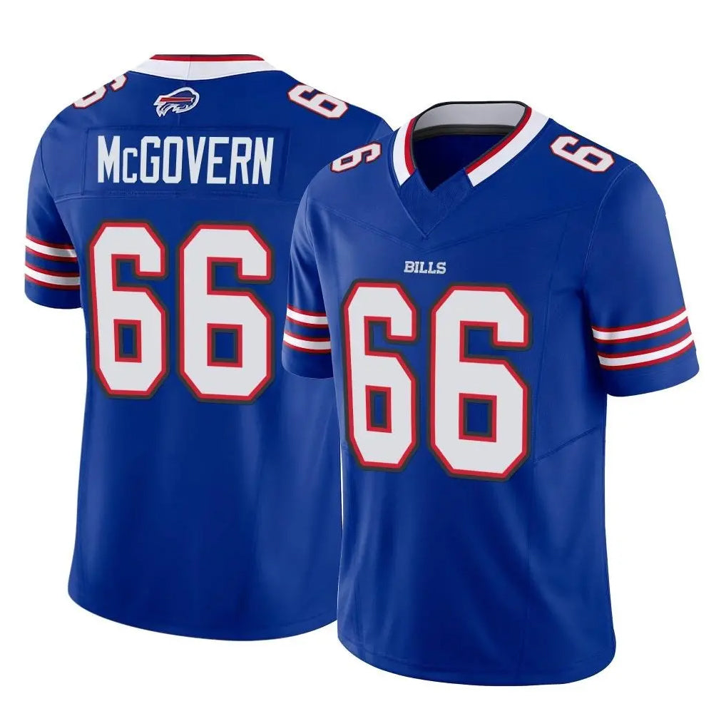 B.Bills #66 Connor McGovern Player Royal Vapor F.U.S.E. Limited Home Game Kdoa Stitched Jerseys