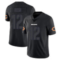 C.Bears #12 Devin Bush Player Black Impact Limited Game Kdoa Stitched Jerseys