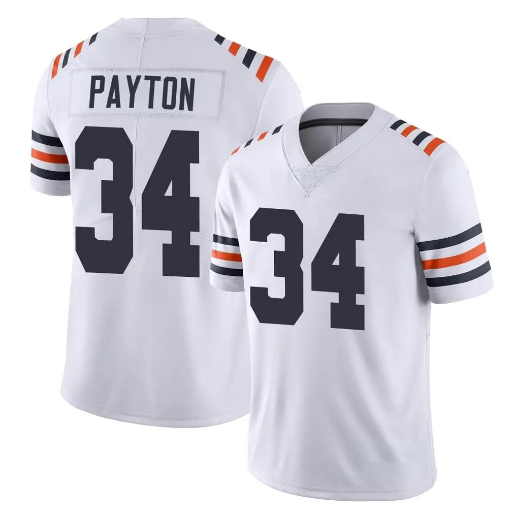 C.Bears #34 Walter Payton Player White Classic Vapor Limited Home Game Kdoa Stitched Jerseys