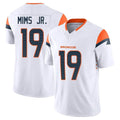 D.Broncos #19 Marvin Mims Jr. Player White Limited Vapor F.U.S.E. Home Game Kdoa Stitched Jerseys