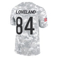C.Bears #84 Colston Loveland Player Arctic Camo Salute to Service Limited Kdoa Stitched Jerseys