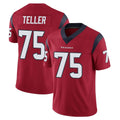 H.Texans #75 Wyatt Teller Player Red Limited Vapor Untouchable Home Game Kdoa Stitched Jerseys