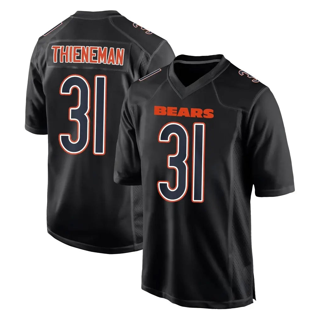 C.Bears #31 Dillon Thieneman Player Carbon Black Fashion Game Kdoa Stitched Jerseys