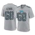 C.Panthers #68 Damien Lewis Player Gray Atmosphere Fashion Game Kdoa Stitched Jerseys