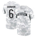 C.Bears #6 Kyler Gordon Player Arctic Camo Salute to Service Performance T-Shirt Limited Kdoa Stitched Jerseys