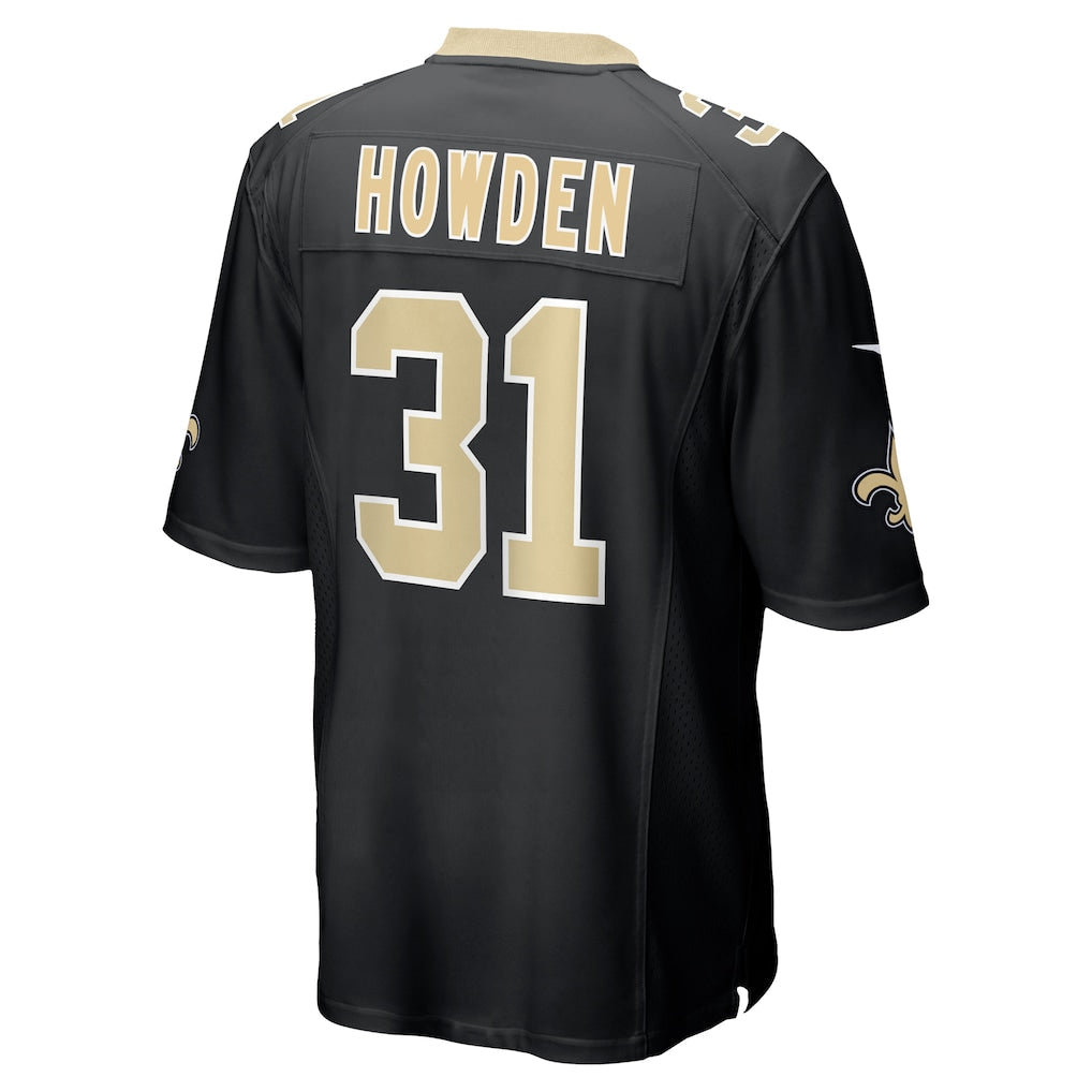 Kdoa NO.Saints #31 Jordan Howden Black Team Game Jersey