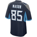 Kdoa T.Titans #85 Derrick Mason Navy Game Retired Player Jersey