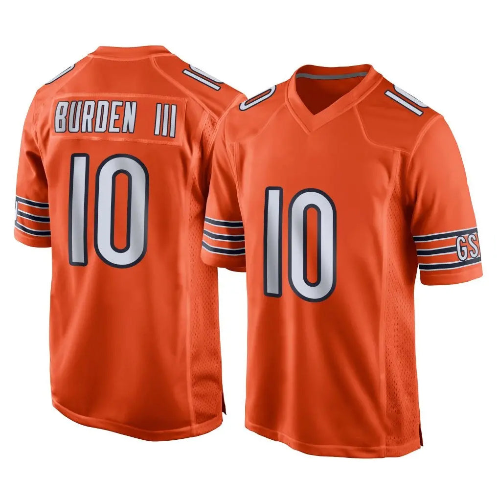 C.Bears #10 Luther Burden III Player Orange Home Game Kdoa Stitched Jerseys