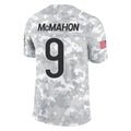C.Bears #9 Jim McMahon Player Arctic Camo Salute to Service Limited Kdoa Stitched Jerseys