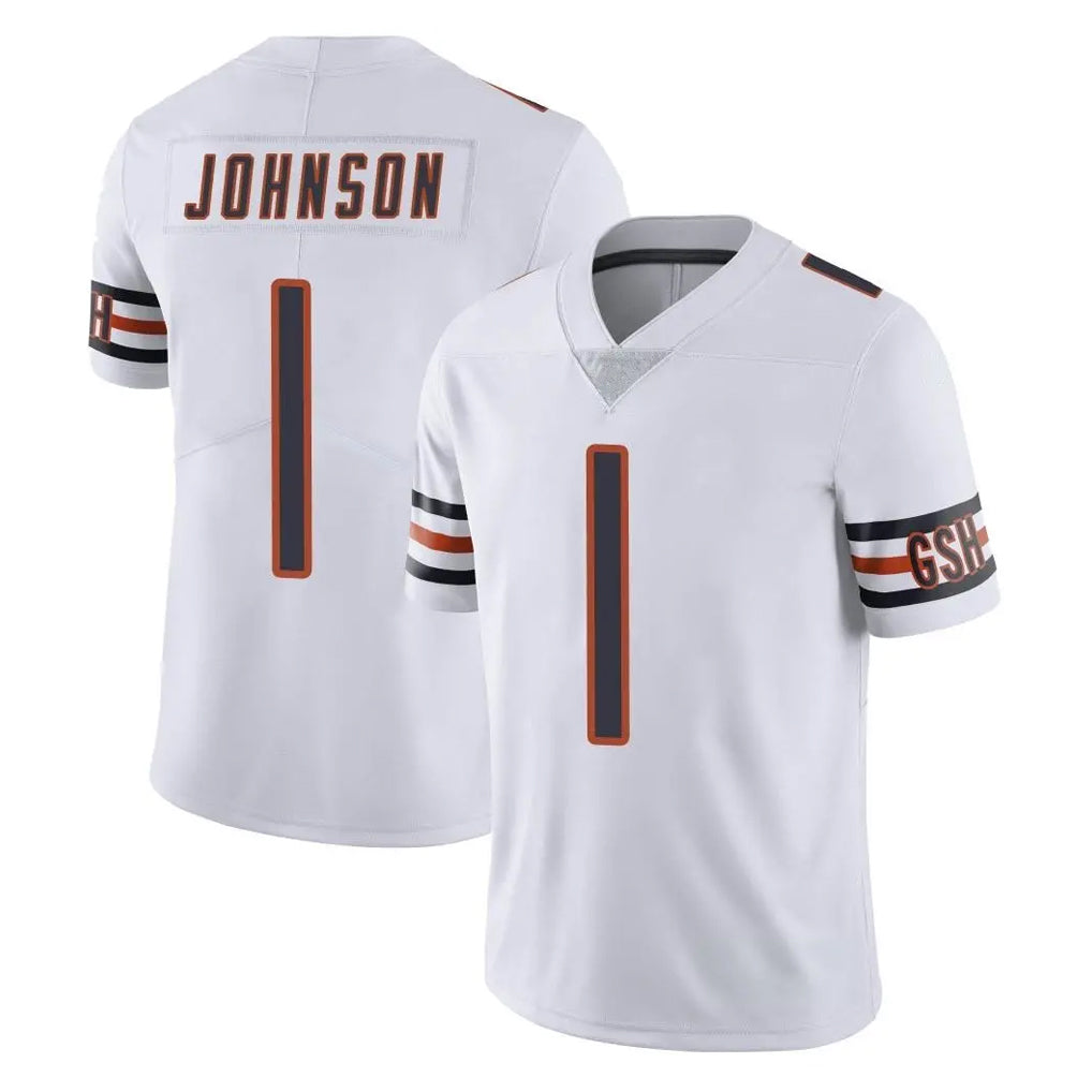 C.Bears #1 Jaylon Johnson Player White Vapor Untouchable Limited Home Game Kdoa Stitched Jerseys