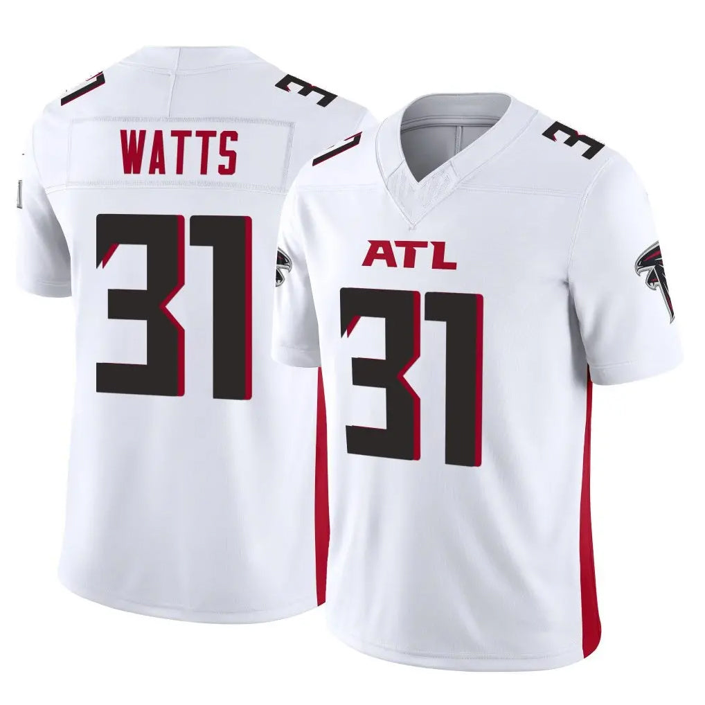 A.Falcons #31 Xavier Watts Player White Vapor F.U.S.E. Limited Kdoa Stitched Jerseys