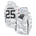 C.Panthers #25 Jonathon Brooks Player Arctic Camo Salute to Service Pullover Hoodies Limited Game Kdoa Stitched Jerseys